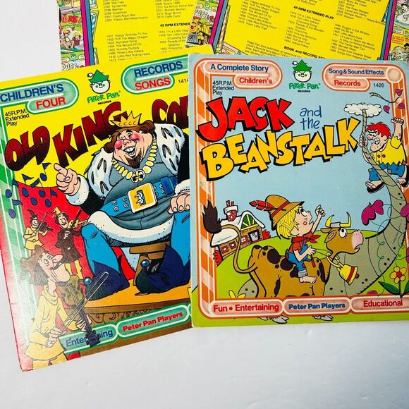 Vintage Peter Pan Records Lot of 5 Tina Ballerina Cinderella King Cole 45 RPM - Picture 4 of 5